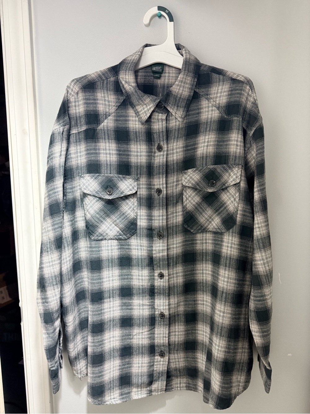 wild fable Black and White Plaid Top